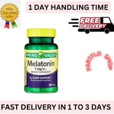 Spring Valley Melatonin Tablets Dietary Supplement, 1 mg, 120 Count