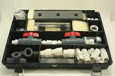 WATER FLOW Science Experiment Teaching Set PIPES Valves BLOCK Fittings w Case 2
