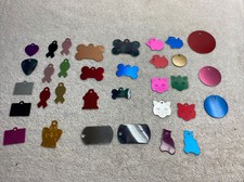 33 Colorful Random Shape Color Aluminum Stamping Blanks Discs for Craft Tags