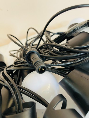 Govee Outdoor String Lights 48 ft RGBIC Outdoor Lights w/ Warm White LED 15Bulbs - Picture 2 of 3