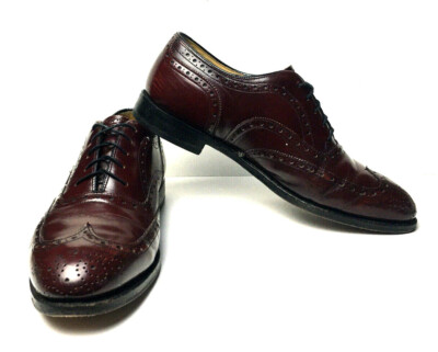 JOHNSTON MURPHY Brown Leather Wingtip Dress Shoes Men display picture 3