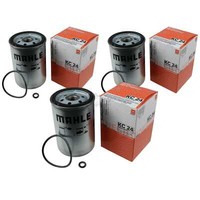 3X Mahle / Knecht Kraftstofffilter KC 24 Fuel Filter