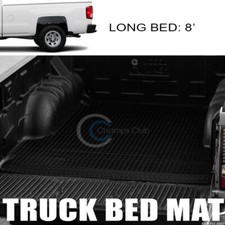Fits 07-18 Silveradosierra 8 Ft Black Diamond Truck Bed Trunk Mat Carpet Liner