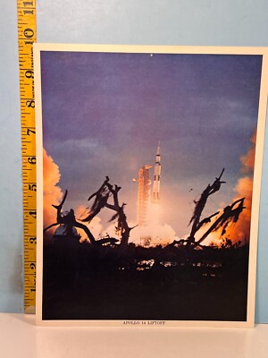 1971 NASA PHOTO: Apollo 14 Liftoff Saturn 509 Rocket