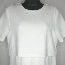 Asos Design Beautiful Classic Style White Maternity Dress Sz 8 New with Tag