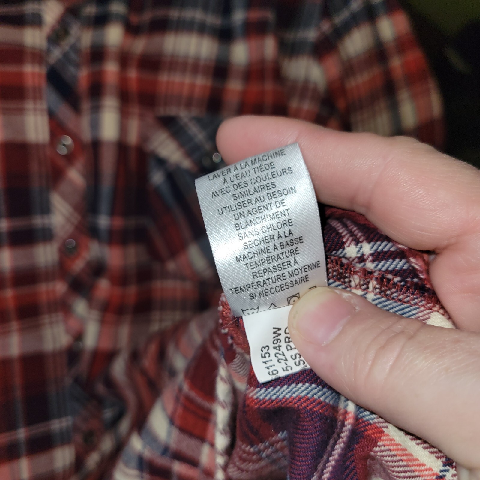 Natural Reflections Plaid Flannel Button Down Shi… - image 15