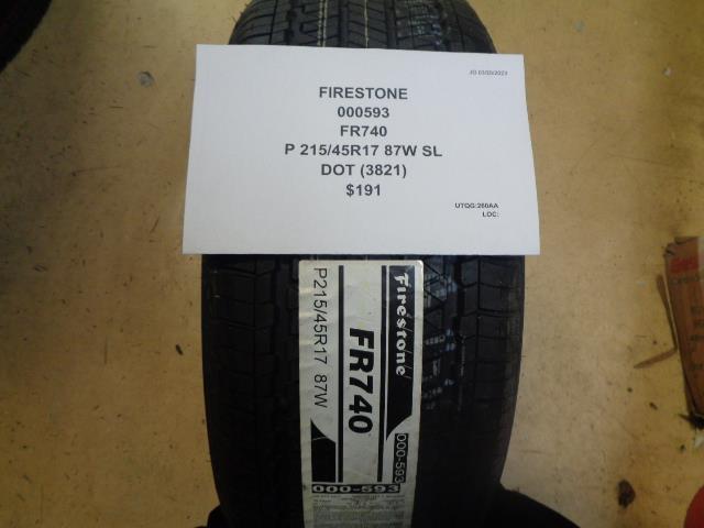 Firestone FR740 215/45R17 Tire for sale online | eBay