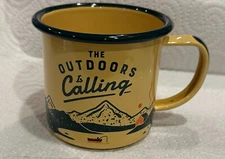 Enamel Enamelware Camping Mug Cup Gentlemen's Hardware The Outdoors is Calling