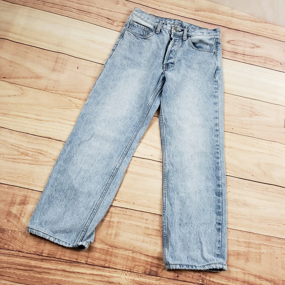 Brandy Melville Jeans Womens Small Blue Straight Mid Rise Denim J Galt 28x26 - Image 2 of 4