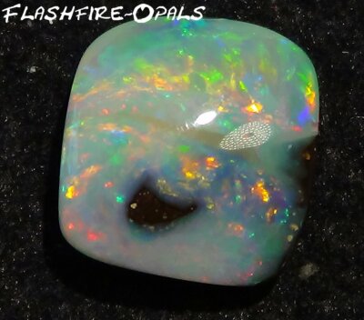 9,3ct. GEM BOULDER OPAL BRILLIANT ROT/ORANGE/BLAU/GRÜN!  VIDEO  FLASHFIRE-OPALS
