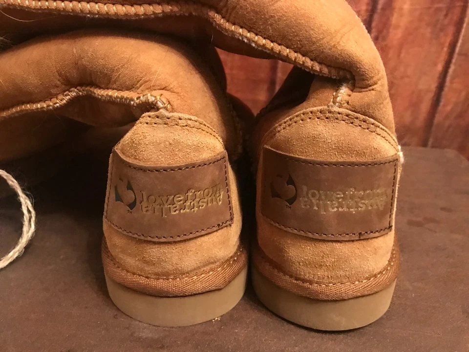 WOMEN'S LOVE FROM AUSTRALIA BOOTS, BROWN LEATHER, WOMEN SMALL. - Image 2 of 4