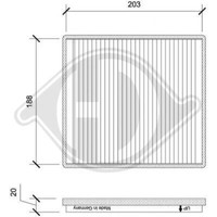 Diederichs Innenraumfilter Pollenfilter FüR Chevrolet Spark M300 DCI0200