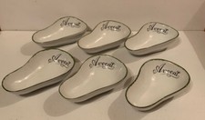 Lot de 6 plats en céramique avocat avocat 