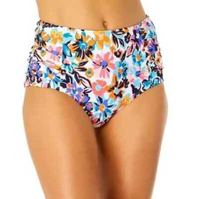 Anne Cole Limited Edition Women's High Waist Bikini Bottoms Size M Multi