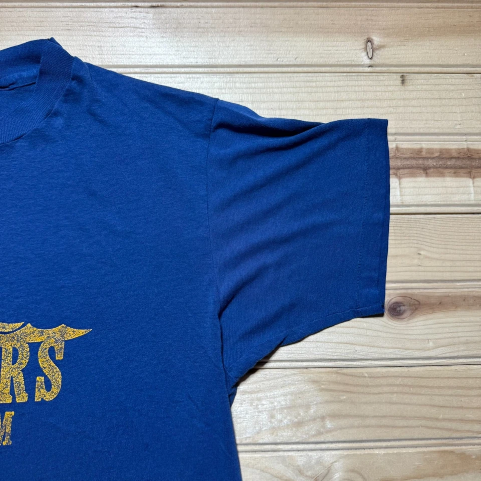 Vintage 80s Masters Swim Team Swimming Graphic Paper Thin Single Stitch - Medium - Image 4 of 4