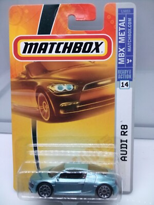 Matchbox Superfast / MB 726 - Audi R8 - Met Lt Blue - Model Car x1
