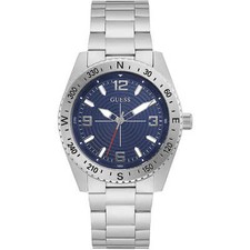 Mens Wristwatch GUESS NORTH GW0327G1 Stainless Steel Blue
