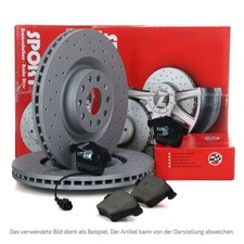 Zimmermann SPORT Bremsscheiben Ø 320mm Beläge Wako für AUDI S4 B5 A4 B6 B7 vorne