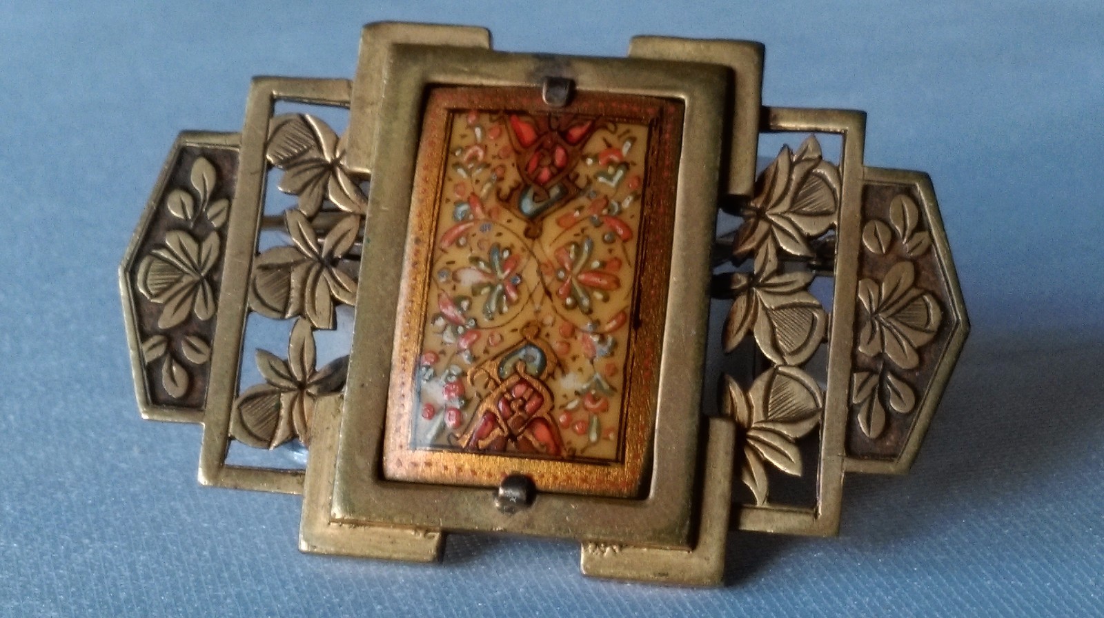 Ancienne Broche Miniature En Acier – Style Art Déco Rétro Et Délicate