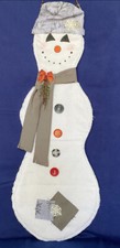 Holiday Christmas Snowman Door Hanger/home Decor