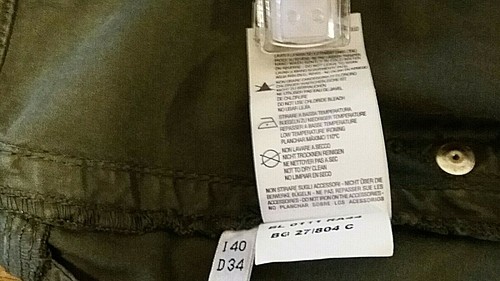 BLUMARINE gonna cotone cargo estate taglia 40 verde militare - Foto 10 di 10