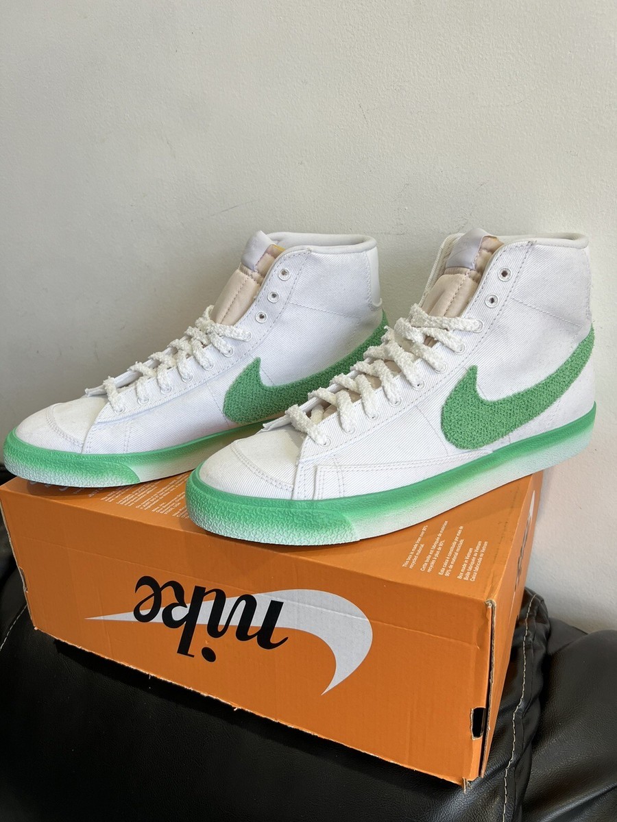 Nike Blazer Mid 77 Chenille Swoosh Green Fade FJ4547-100 Women's