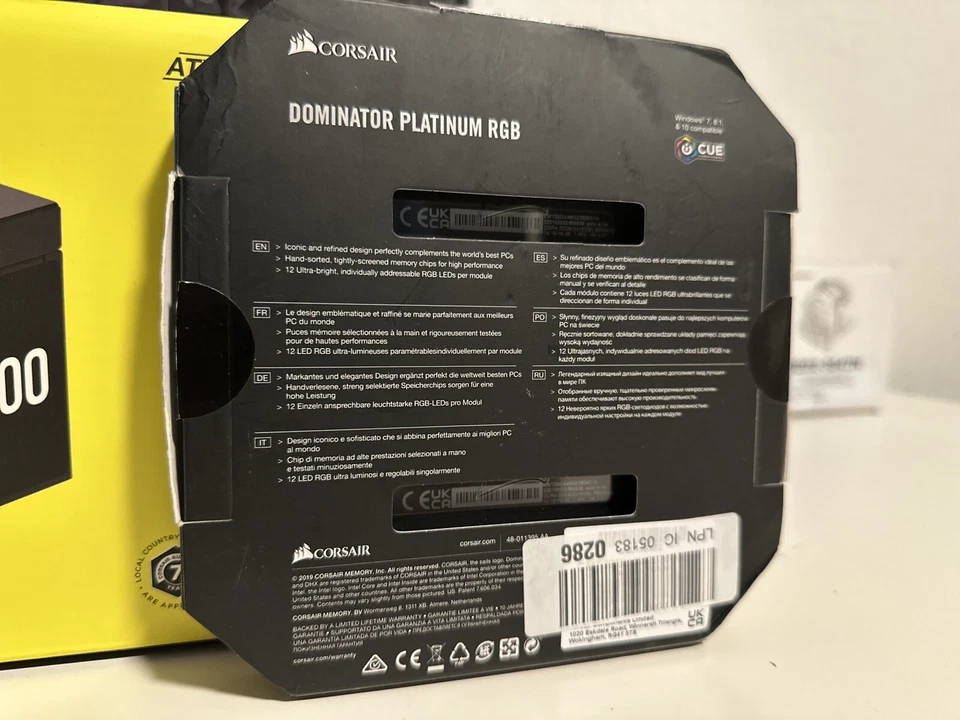Corsair Dominator Platinum RGB - SEHR SEHR SELTEN - Ryzen optimazed - Bild 2 von 2