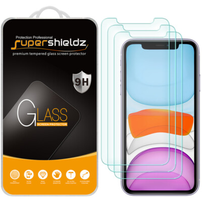 3X Supershieldz Tempered Glass Screen Protector Saver for Apple iPhone 11 (6.1'')