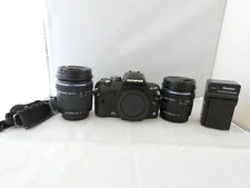 Olympus EVOLT E-410 10.0MP - Black Kit w/ 14-42mm and 40-150mm Olympus zoom lens