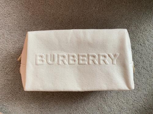 New Authentic Burberry Beauty Cosmetic Makeup Bag Storage Bag Travel Pouch Case - Photo 1/9