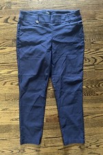 Callaway Flex Fabric Golf Pants Womens Pull-on Elastic Waist Size XL Navy XL 29