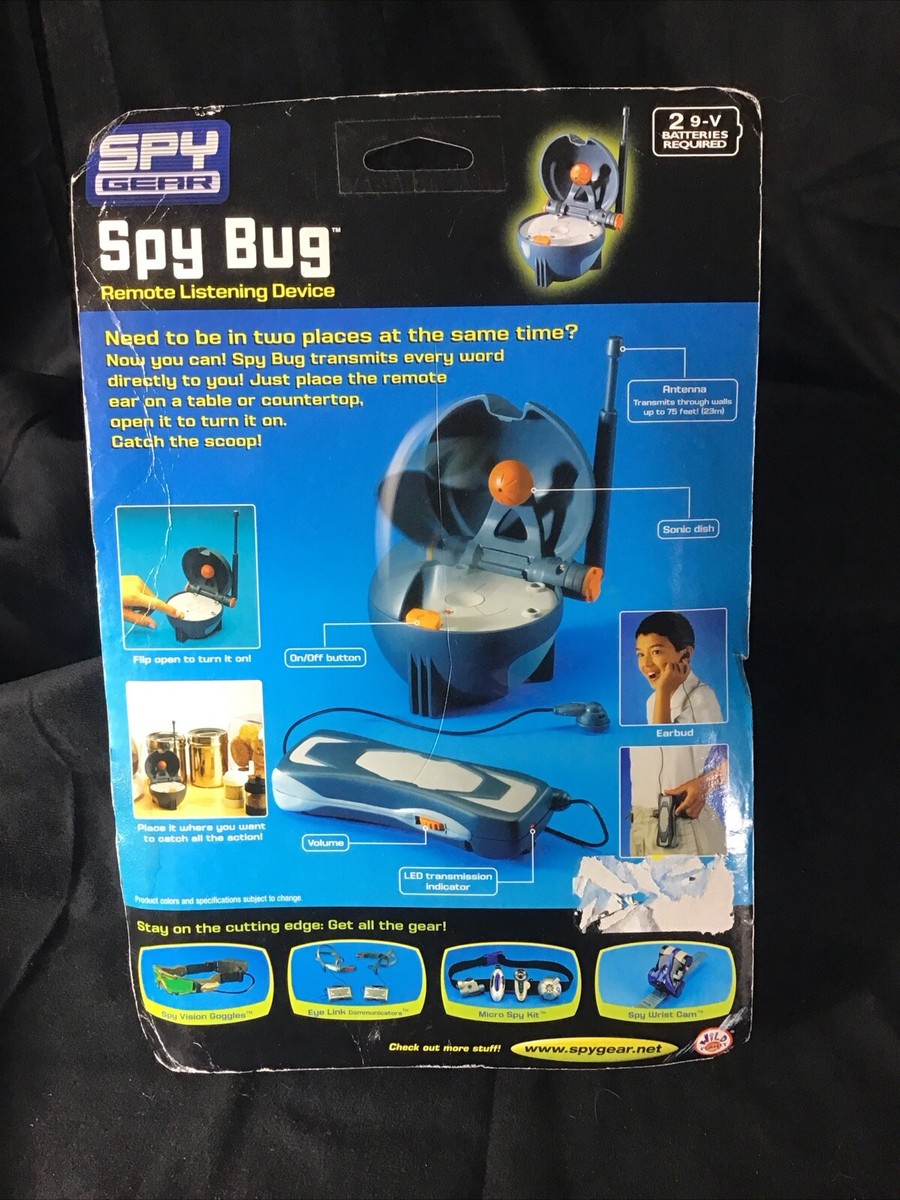NEW Spy Gear Spy Bug Remote Listening Device 70068 2003 Wild