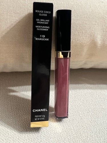 AUTHENTIC CHANEL ROUGE COCO GLOSS MOISTURIZING GLOSSIMER 119 BOURGEOISE FULL SZ - 第 1/4 張圖片