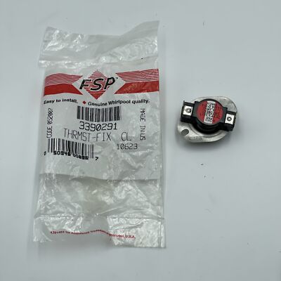 NEW Genuine OEM Whirlpool Dryer THERMOSTAT 3390291 WP3390291 696397 ...
