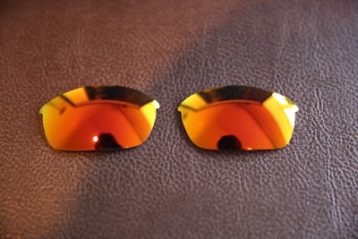 PolarLens POLARIZED Red Fire Iridium Replacement Lens for-Oakley Flak Jacket