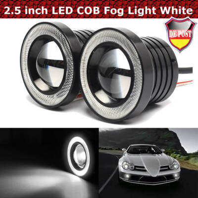 2.5'' Nebelscheinwerfer Auto COB LED Eagle Eye Tagfahrlicht Ringe licht Universal