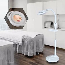 16 x Dioptrien LED Linse Gesichtsvergrößerung Boden Stand Lampe Licht Lupe USA