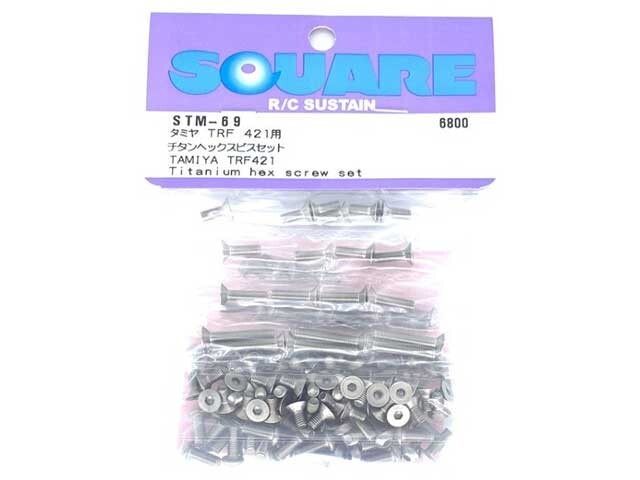 Square STM-69 Titanium Hex Screw Set for Tamiya TRF421 | eBay