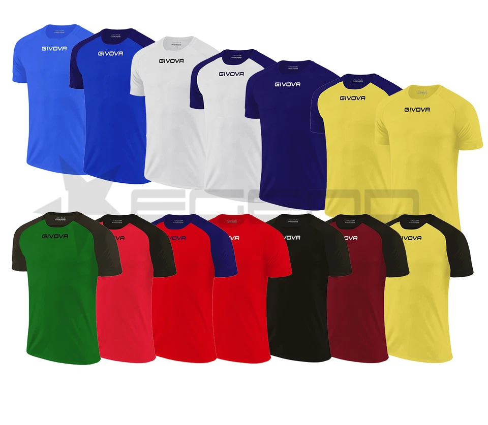 shirt capo givova training calcio calcetto run padel