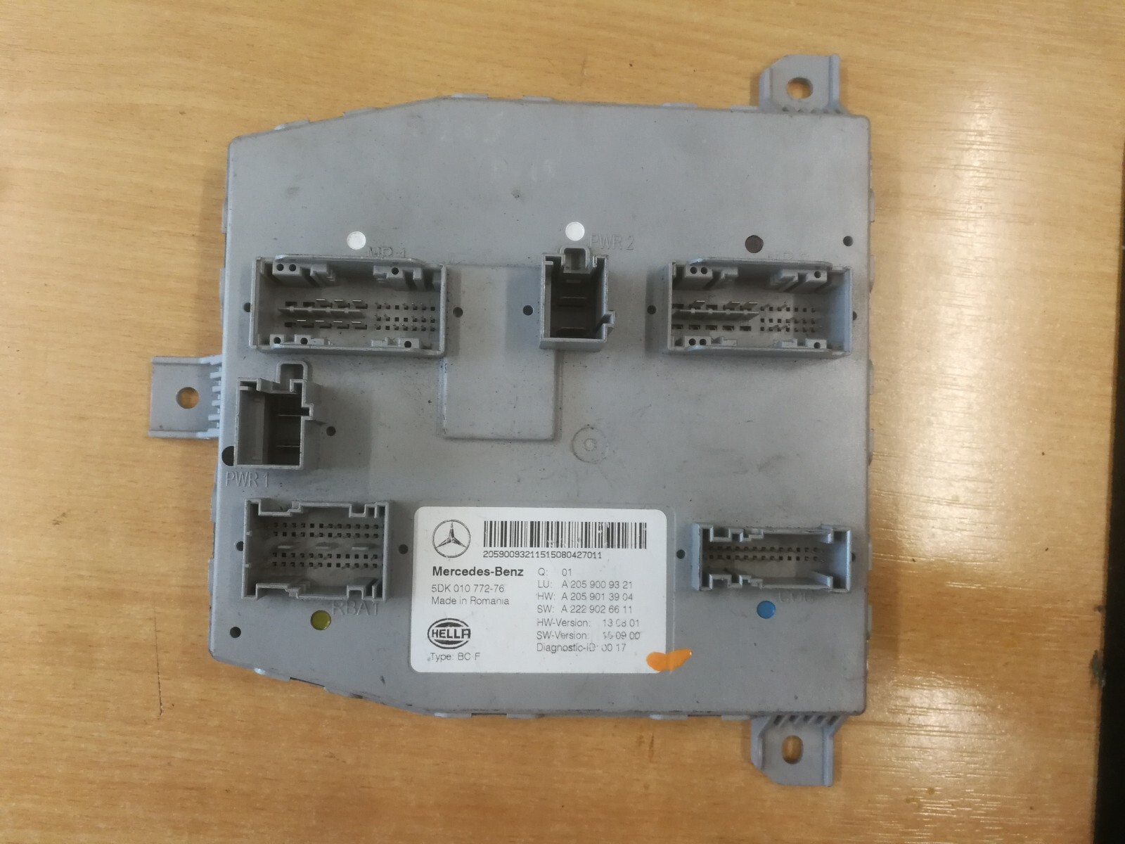 MERCEDES C CLASS W205 SAM UNIT CONTROL MODULE A2059009321 | eBay