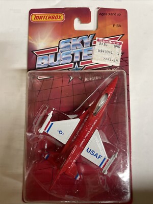 Vintage 1988 Matchbox Sky Busters SB8 F16A United States Air Force Diecast NIB