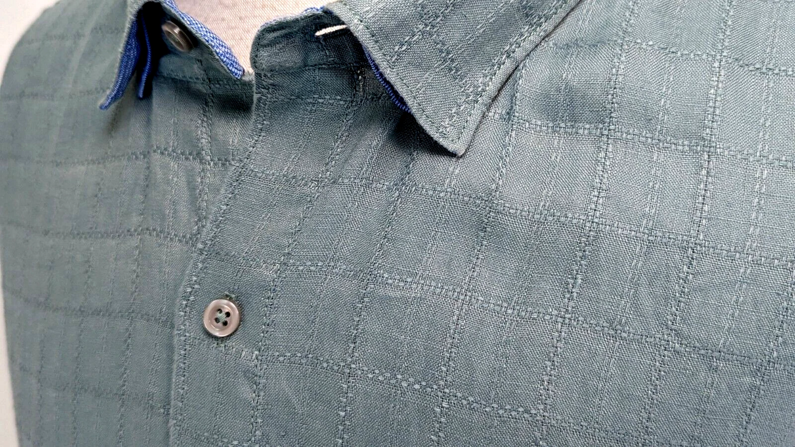TOMMY BAHAMA Men's Size XXL 100% Linen Shirt L/S Green Embroidered EUC! *