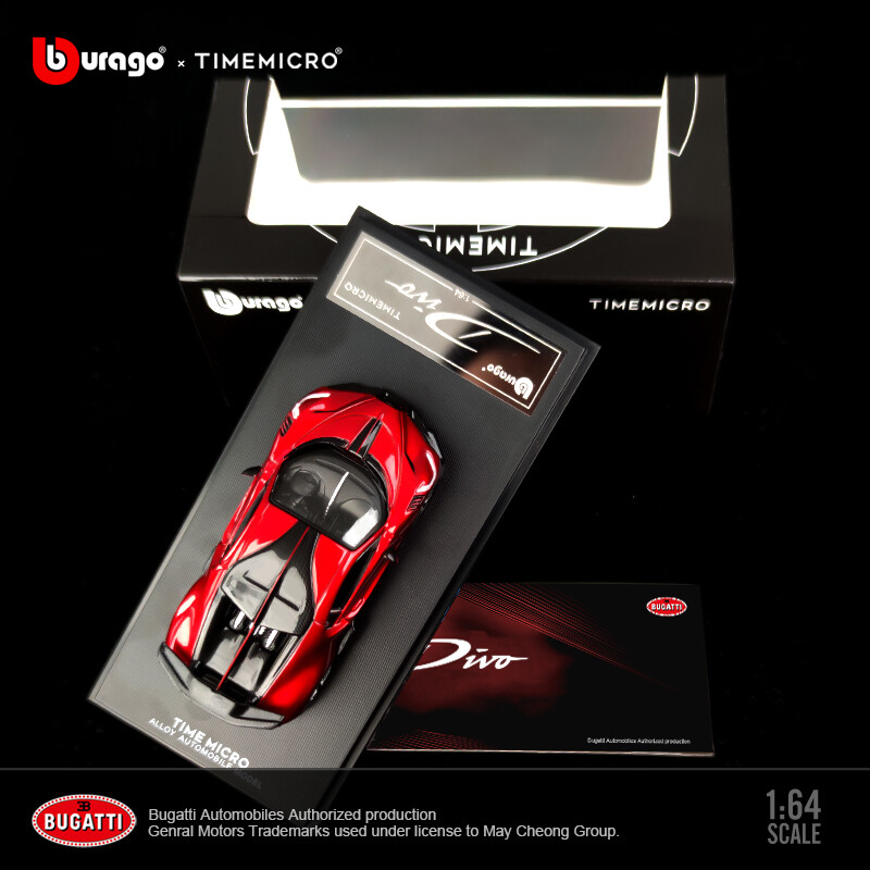 Time Micro 1/64 Model Car Bugatti DIVO Alloy Die-Cast Vehicle