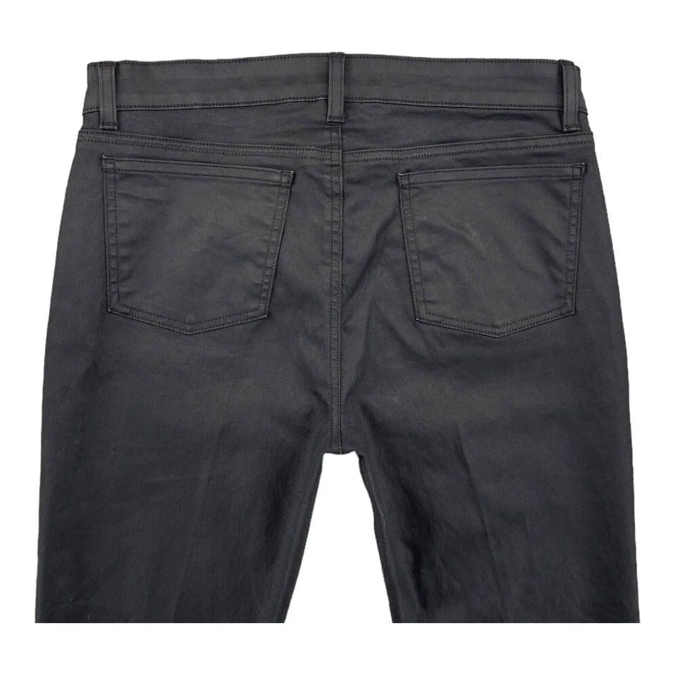 Pantalones de mezclilla ajustados elásticos negros de tiro medio para mujer Eileen Fisher hechos en EE. UU. Foto 2 de 4