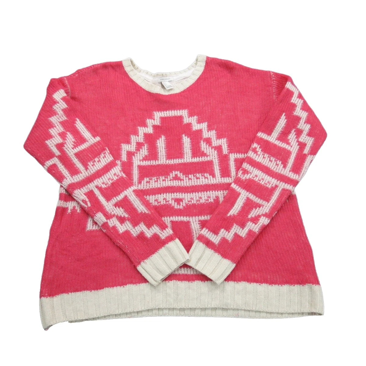 Suéteres geométrico FOREVER 21 algodón para mujeres