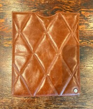 Luxury brown leather i pad sleeve by GTO London - 85% OFF!