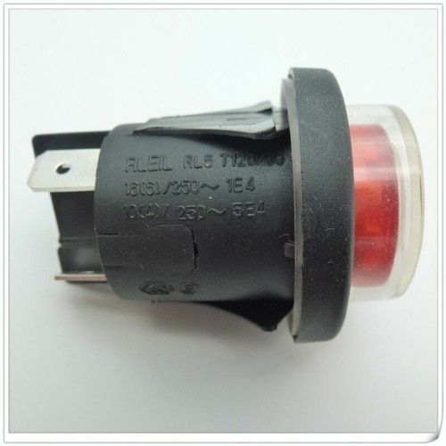 Interruptor de botón rojo con cubierta impermeable 1 pieza RLEIL RL5 T125/55 - Imagen 3 de 5