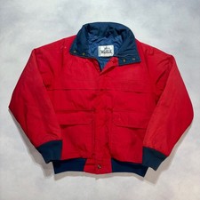 Vintage 80's Woolrich Flight Bomber Jacket Men's M Red Insulated Made in USA