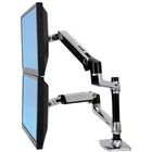 Ergotron – LX Vertical Stacking Dual Monitor Arm, VESA Desk Mount – for 2 Monito