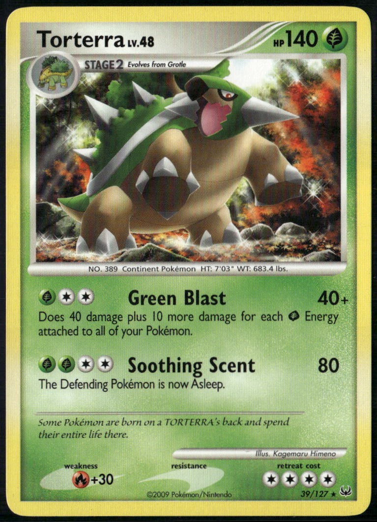 Torterra 39/127 Rare Platinum LP Pokemon Card